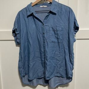 Jane and Delancey Blue Button Down Shirt